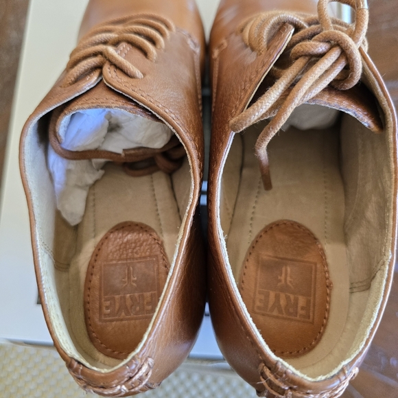 NWT FRYE Stella Oxford Leather Heeled Shoes 6.5 - Picture 6 of 12